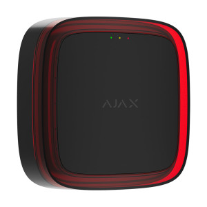 Бездротовий адресний пожежний оповіщувач світловий Ajax EN54 FireProtect (VAD) Jeweller Black