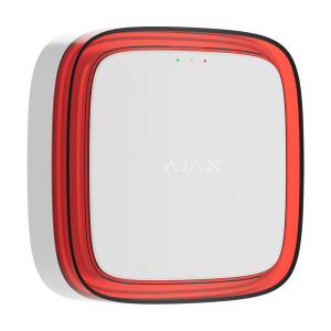 Бездротовий адресний пожежний оповіщувач світловий Ajax EN54 FireProtect (VAD) Jeweller White