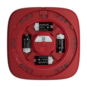 Бездротовий адресний пожежний оповіщувач світловий Ajax EN54 FireProtect (VAD) Jeweller Red