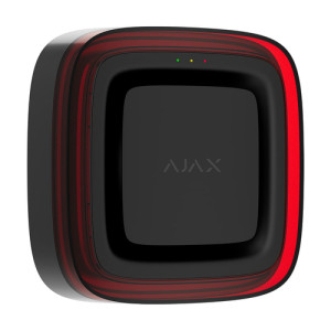 Бездротовий адресний пожежний оповіщувач світлозвуковий Ajax EN54 FireProtect (Sounder/VAD) Jeweller Black