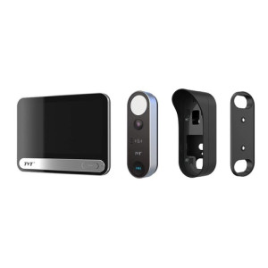 Комплект IP-відеодомофона TVT TE-KT6101-001 з WiFi Black: відеодомофон 7", відеопанель 2Mp