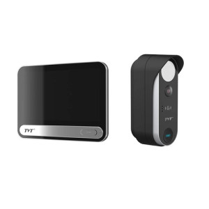 Комплект IP-відеодомофона TVT TE-KT6101-001 з WiFi Black: відеодомофон 7", відеопанель 2Mp