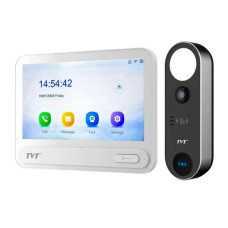 Комплект IP-відеодомофона TVT TE-KT6101-001 з WiFi White: відеодомофон 7", відеопанель 2Mp