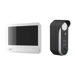 Комплект IP-відеодомофона TVT TE-KT6101-001 з WiFi White: відеодомофон 7", відеопанель 2Mp