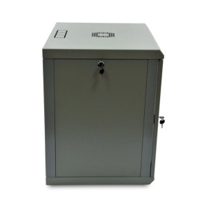 Шафа серверна SteelNet 12U 600 x 450 для мережевого обладнання (скло, сірий)