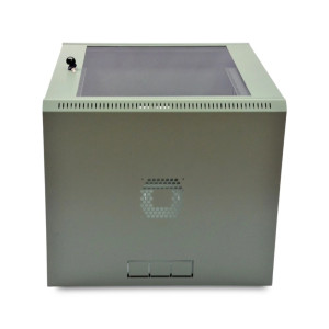 Шафа серверна SteelNet 12U 600 x 450 для мережевого обладнання (скло, сірий)