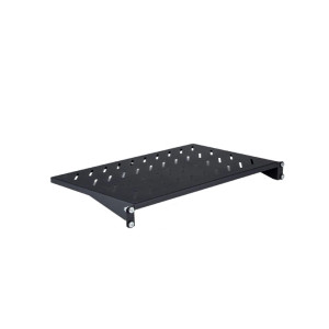 Полиця SteelNet 1U (SN-1U-280К-7035) консольна, глибина 280мм чорна