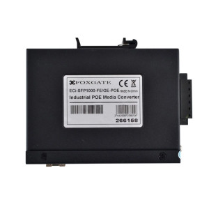 Медіаконвертор FoxGate ECi-SFP1000-FE/GE-POE індустріальний з POE