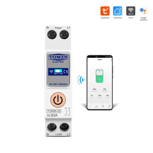 Розумний автоматичний вимикач TOMZN TOB9S-63 з Wi-Fi (Tuya) 63A