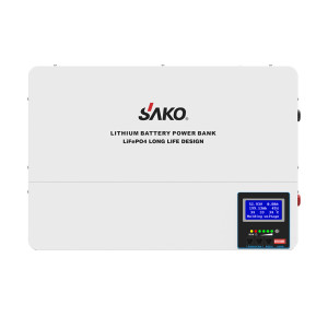 Акумуляторна батарея Sako SK-51.2V100Ah Li-Wall series 100А*год 51.2В 5120Вт*год LiFePO4 настінний монтаж