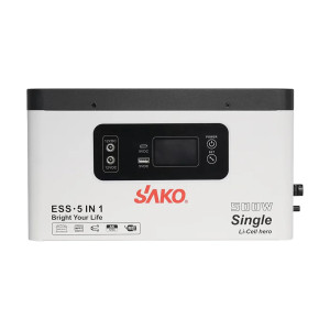 Портативная зарядная станция Sako Alpha-ESS-500W/1KWh, мощность 500 Вт, энергоемкость 1004.8 Вт/ч, LifePO4
