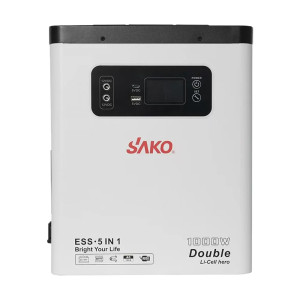 Портативна зарядна станція Sako Alpha-ESS-1000W/2KWh, потужність 1000 Вт, енергоємність 2009.6 Вт/год, LifePO4