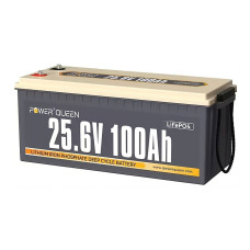 Акумуляторна батарея Power Queen 25.6V 100Ah, 2560Wh, BMS 100A 25.6В 100А/год LiFePO4