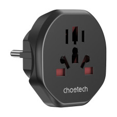 Перехідник мережевий EU – універсальна розетка Choetech PD5030 2500W 10A Перехідник мережевий EU – універсальна розетка Choetech PD5030 2500W 10A