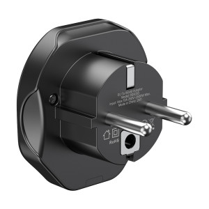 Перехідник мережевий EU – універсальна розетка Choetech PD5030 2500W 10A