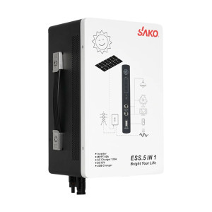Портативна зарядна станція Sako Alpha-ESS-500W/1KWh настінна, потужність 500 Вт, енергоємність 1004.8 Вт/год, LifePO4