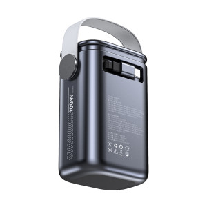 Повербанк Choetech B1022 27000mAh 100W QC3.0 PD3.0, вбудований кабель Grey