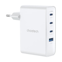 Сетевое зарядное устройство для Choetech PD9002 PD100W GAN USB-A+3xUSB-C White Сетевое зарядное устройство для Choetech PD9002 PD100W GAN USB-A+3xUSB-C White
