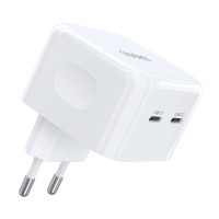 Мережевий зарядний пристрій Choetech Q5008 PD35W 2xUSB-C White Мережевий зарядний пристрій Choetech Q5008 PD35W 2xUSB-C White
