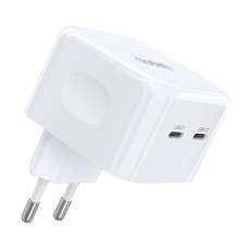 Мережевий зарядний пристрій Choetech Q5008 PD35W 2xUSB-C White Мережевий зарядний пристрій Choetech Q5008 PD35W 2xUSB-C White