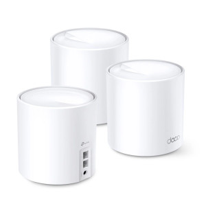 Домашняя Mesh Wi-Fi система TP-LINK DECO X20 3PK AX1800 1xGE LAN 1xGE WAN MU-MIMO OFDMA (DECO-X20-3-PACK)