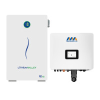 Комплект резервного живлення 10kW 14.336kWh: гібридний інвертор для сонячних панелей і акумуляторна батарея