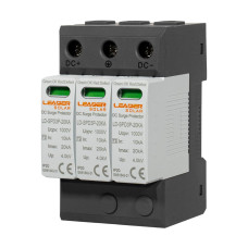 Обмежувач напруги Leader LD-SPD3P-20KA-1000V DC 1000V під DIN-рейку Обмежувач напруги Leader LD-SPD3P-20KA-1000V DC 1000V під DIN-рейку