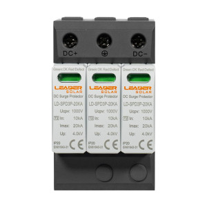 Обмежувач напруги Leader LD-SPD3P-20KA-1000V DC 1000V під DIN-рейку