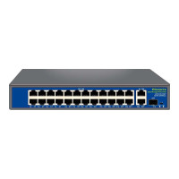 PoE-комутатор Hisource Hi-S21-24GP2G1S керований 27-портовий з 24 портами PoE PoE-комутатор Hisource Hi-S21-24GP2G1S керований 27-портовий з 24 портами PoE