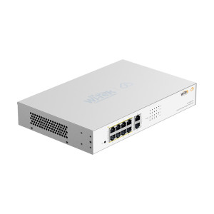 PoE-коммутатор Wi-Tek WI-PCES310G 10-портовый управляемый, гигабитный 8x1000Mbps PoE+, 2x1000Mbps Uplink, 110W, Cloud, ONVIF