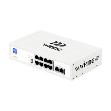 PoE-коммутатор Wiking WK-PS210 V2 10-портовый, неуправляемый, 8x100Mbps PoE, 2x100Mbps Uplink, 76W