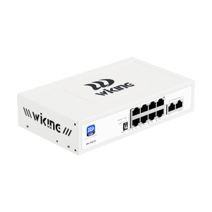 PoE-комутатор Wiking WK-PS210 V2 10-портовий, некерований, 8x100Mbps PoE, 2x100Mbps Uplink, 76W