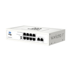 PoE-коммутатор Wiking WK-PS310-HP 10-портовый, неуправляемый, гигабитный, 8x1000Mbps PoE, 2x1000Mbps Uplink, 110W