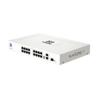 PoE-коммутатор Wiking WK-PS219GF 19-портовый, неуправляемый, 16x100Mbps PoE, 2x1000Mbps Uplink, 1x1000Mbps SFP, 180W