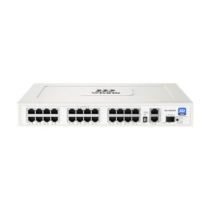 PoE-комутатор Wiking WK-PS227GF 27-портовий, некерований, 24x100Mbps PoE, 2x1000Mbps Uplink, 1x1000Mbps SFP, 270W