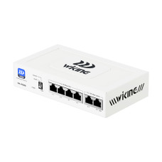 PoE-коммутатор Wiking WK-PS206 V2 6-портовый, неуправляемый, 4x100Mbps PoE, 2x100Mbps Uplink, 45W