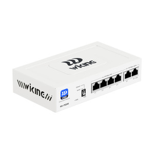 PoE-коммутатор Wiking WK-PS206 V2 6-портовый, неуправляемый, 4x100Mbps PoE, 2x100Mbps Uplink, 45W
