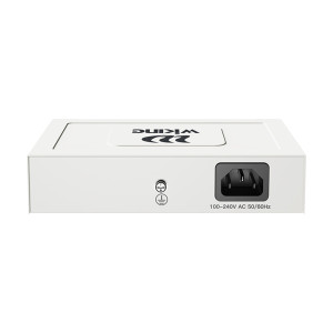 PoE-коммутатор Wiking WK-PS206 V2 6-портовый, неуправляемый, 4x100Mbps PoE, 2x100Mbps Uplink, 45W