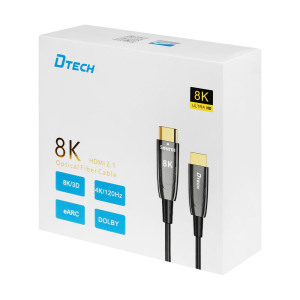 Кабель оптичний Dtech DT-HOF8010 HDMI 2.1 10m