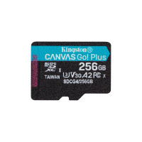 Карта пам'яті Kingston 256GB microSDXC сlass 10 UHS-I U3 V30 A2 Canvas Go Plus G4 (SDCG4/256GBSP)