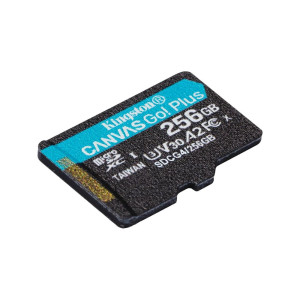 Карта пам'яті Kingston 256GB microSDXC сlass 10 UHS-I U3 V30 A2 Canvas Go Plus G4 (SDCG4/256GBSP)
