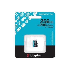 Карта пам'яті Kingston 256GB microSDXC сlass 10 UHS-I U3 V30 A2 Canvas Go Plus G4 (SDCG4/256GBSP)