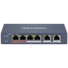 Комутатор Hikvision DS-3E1106HP-EI 6 портів керований