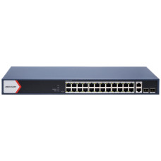 Комутатор Hikvision DS-3E1528P-EI/M PoE 28 портів керований