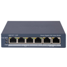 Комутатор Hikvision DS-3E1506P-EI/MPoE 6 портів керований