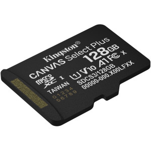 Карта пам'яті Kingston Canvas Select Plus MicroSDXC 128GB UHS-I Class 10 R150MB/s (SDCS3/128GBSP)