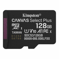 Карта пам'яті Kingston Canvas Select Plus MicroSDXC 128GB UHS-I Class 10 R150MB/s + SD-адаптер (SDCS3/128GB)