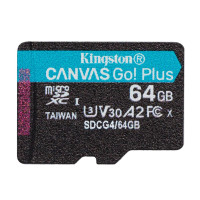 Карта пам'яті Kingston Canvas Go! Plus MicroSDXC 64GB UHS-I/U3 Class 10 R200/W200MB/s (SDCG4/64GBSP)