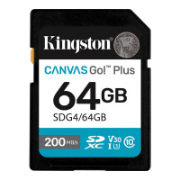 Карта памяти Kingston Canvas Go! Plus SDXC 64GB UHS-I/U3 Class 10 R200/W200MB/s (SDG4/64GB) Карта памяти Kingston Canvas Go! Plus SDXC 64GB UHS-I/U3 Class 10 R200/W200MB/s (SDG4/64GB)