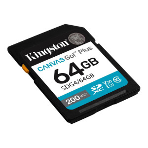 Карта пам'яті Kingston Canvas Go! Plus SDXC 64GB UHS-I/U3 Class 10 R200/W200MB/s (SDG4/64GB)